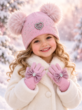 3-8y Hat and glove set