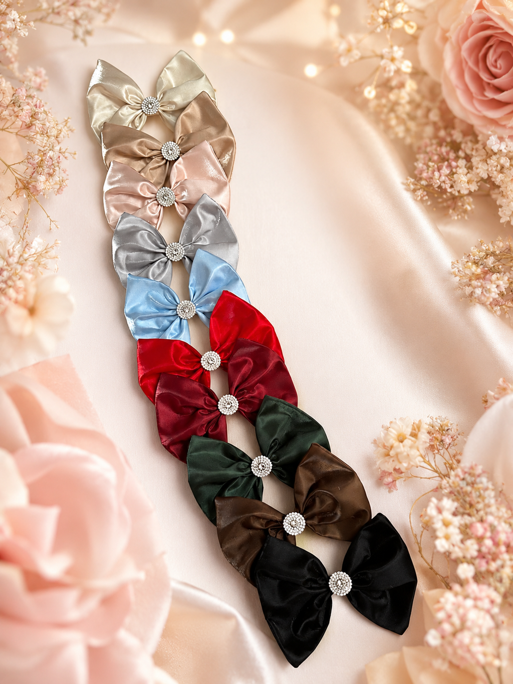 5 inch liquid satin hair clip