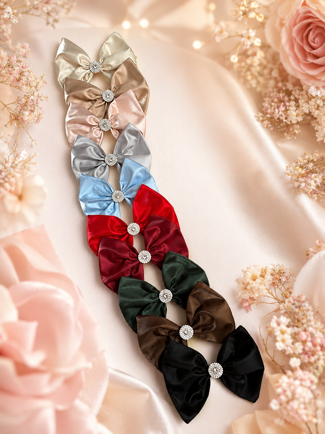 5 inch liquid satin hair clip