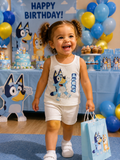 2y bluey short set