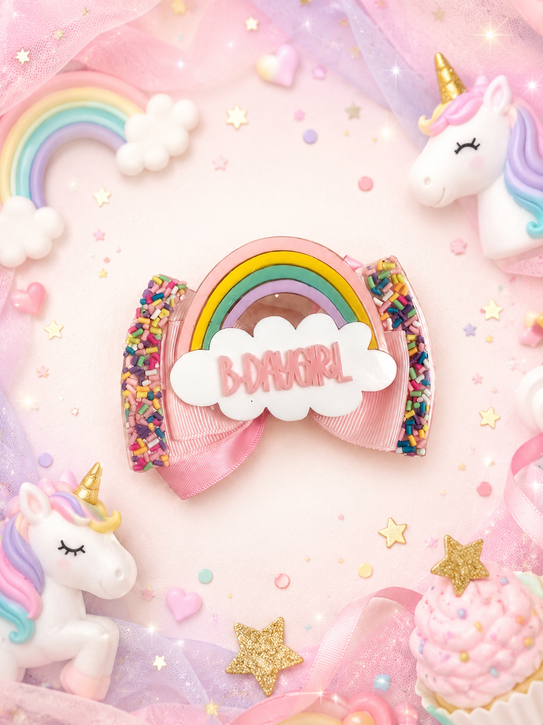Birthday girl piggy clip