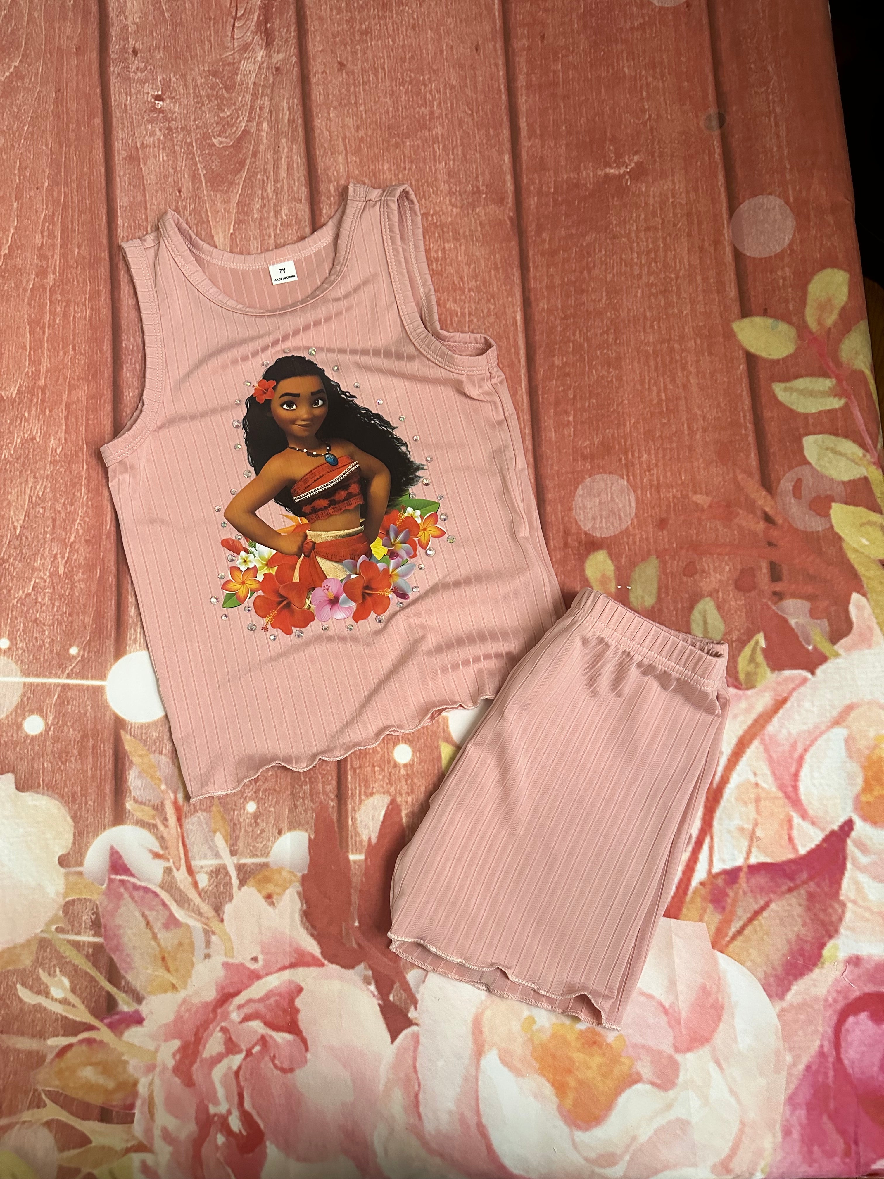 7y Moana shorts set