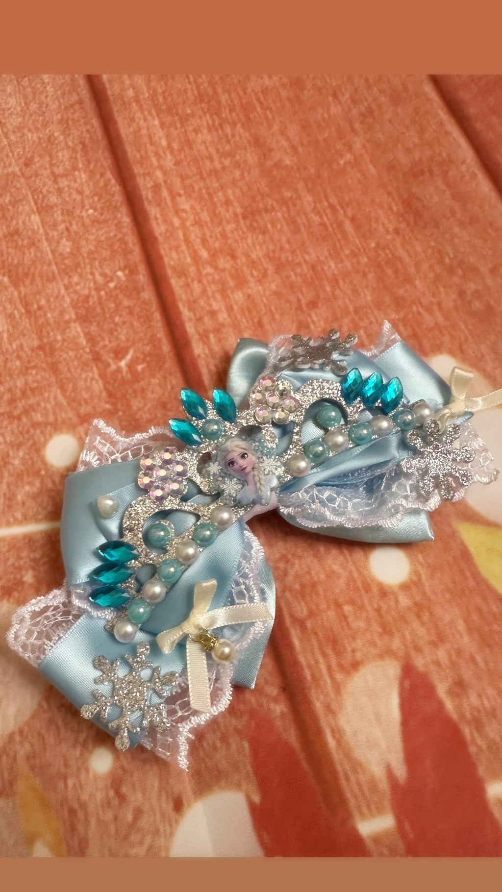 6 inch Elsa frozen hair clip