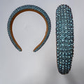 Blue crystal hard headband