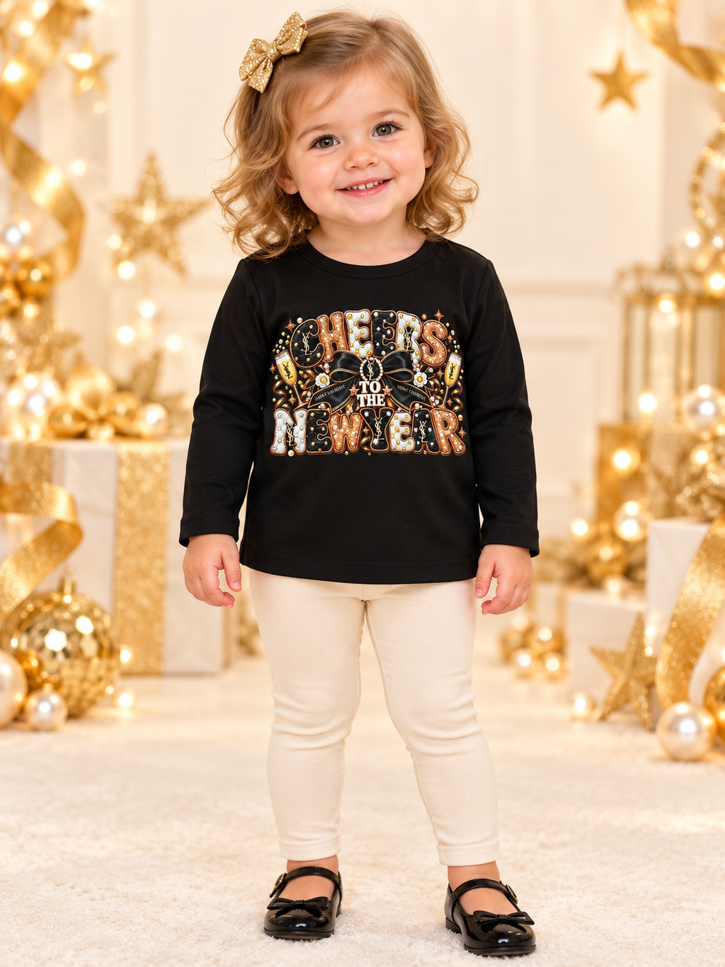 2/3 new years long sleeve top