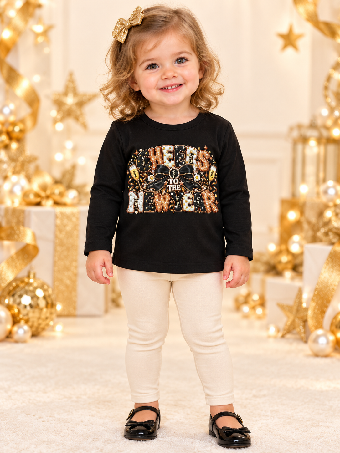 2/3 new years long sleeve top