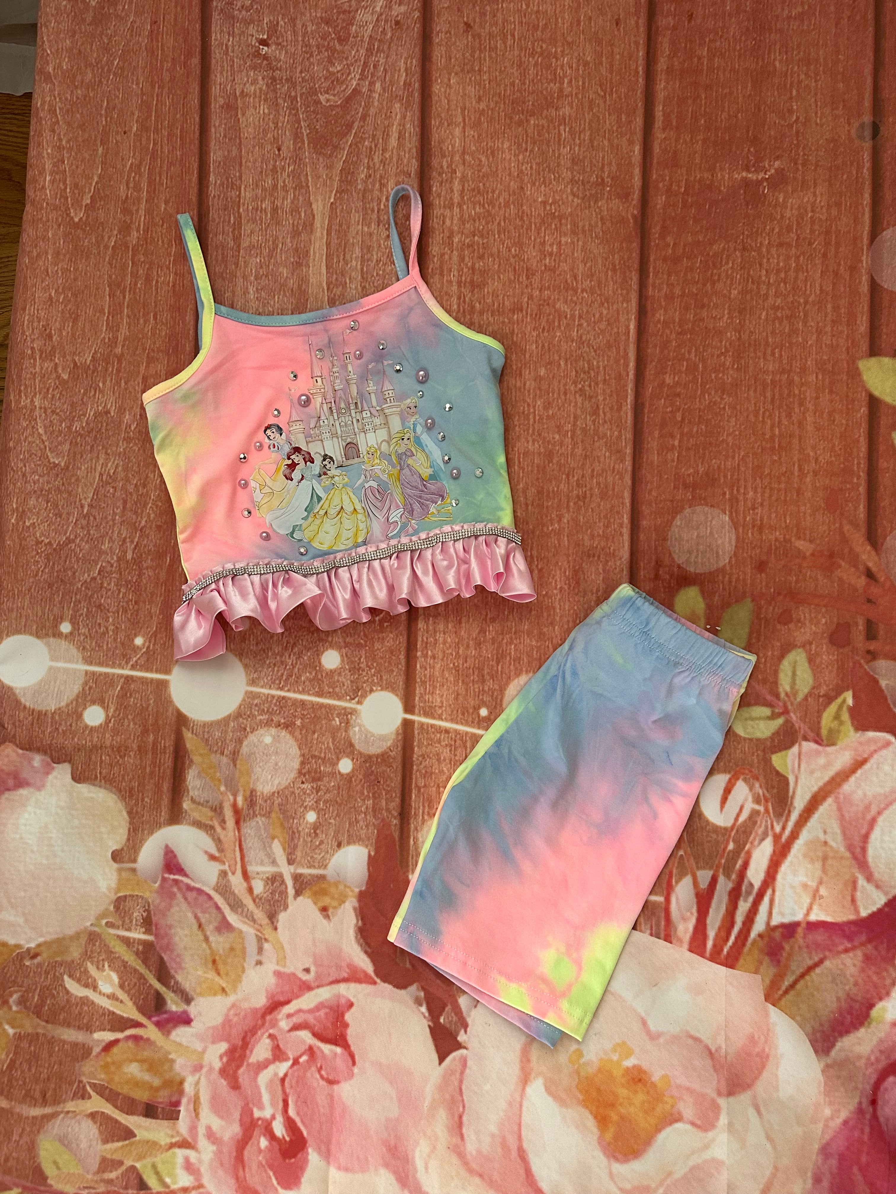 5y princess short set