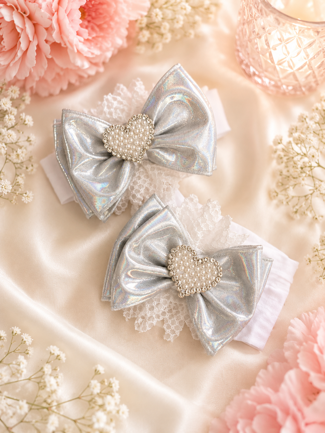 Holographic hair bow
