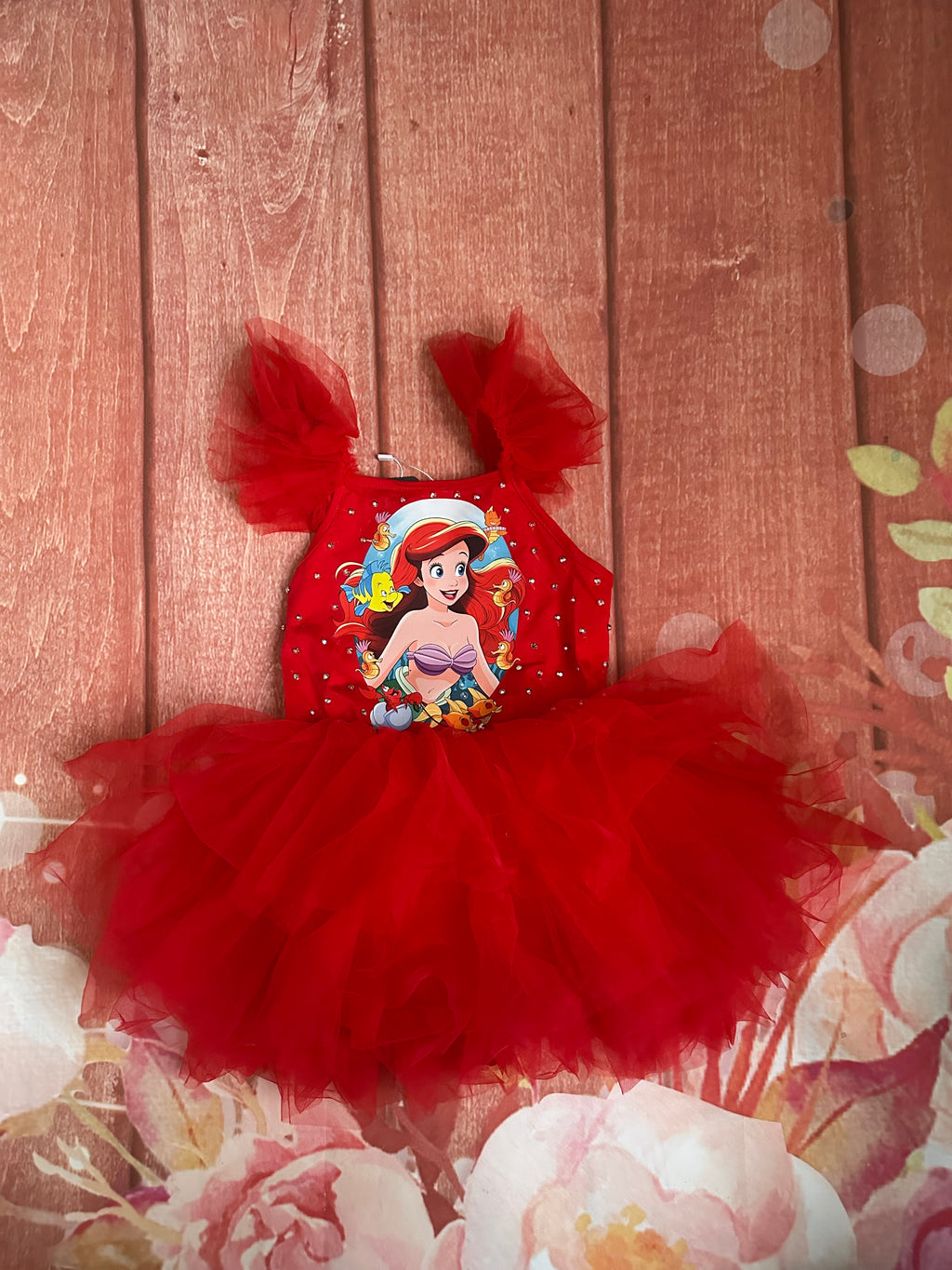 Ariel red tutu dress