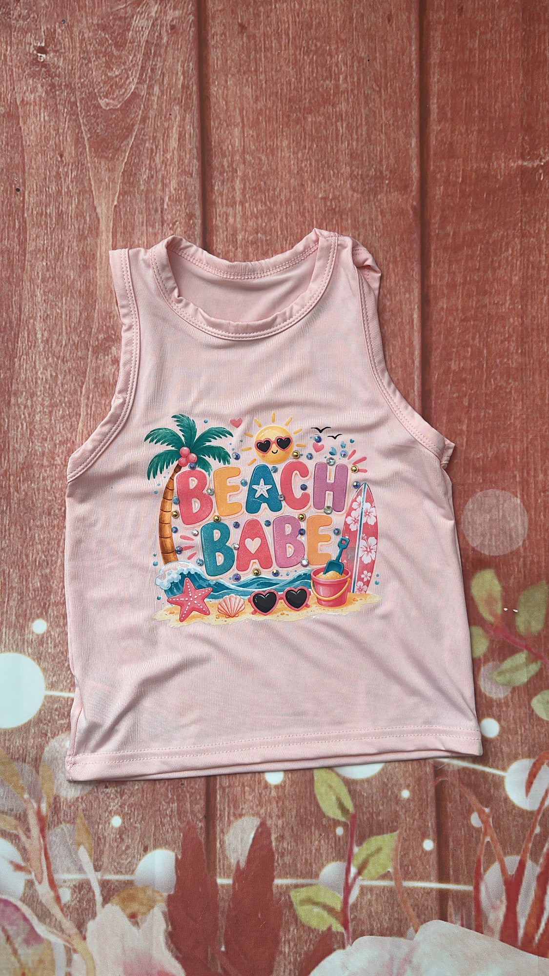 4y beach babe tank