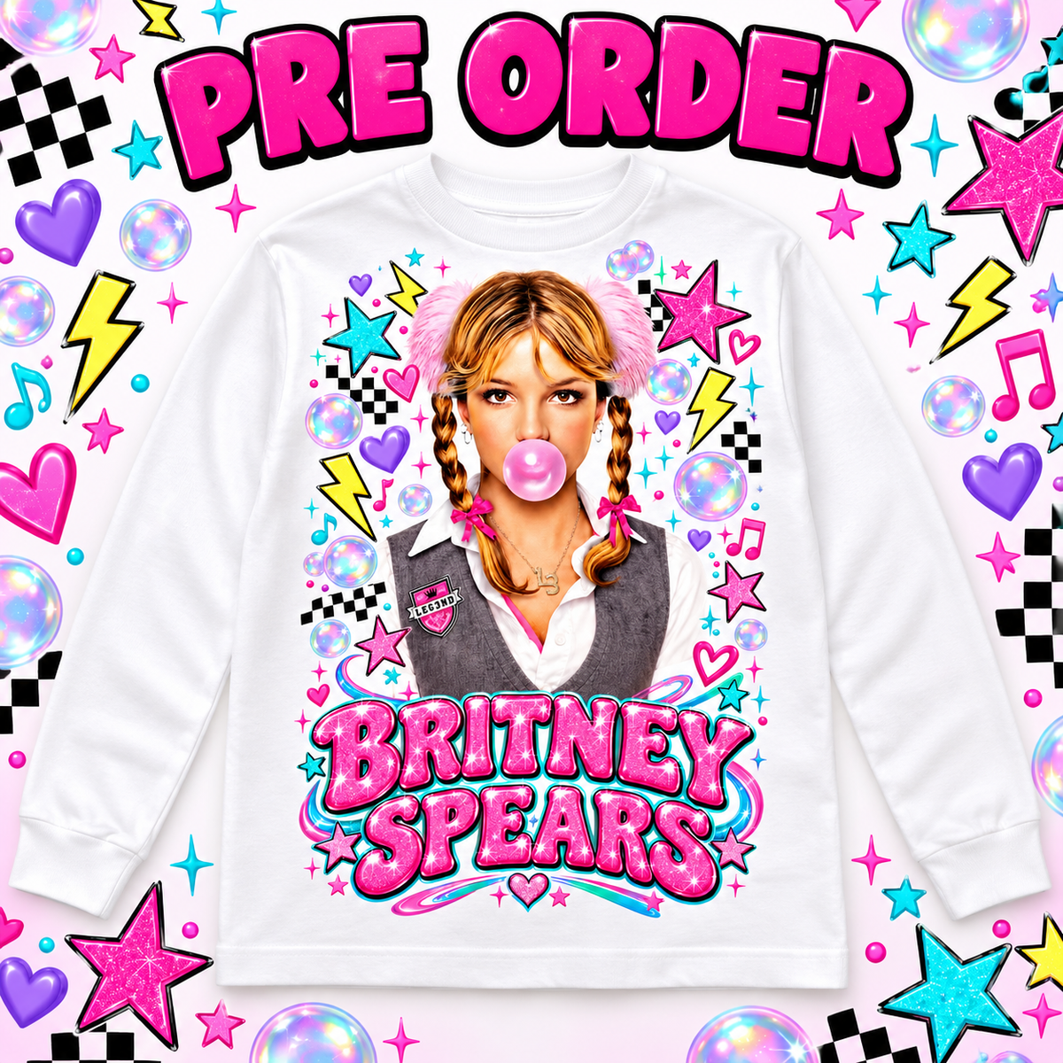 Pre order Britney Spears long sleeve t shirt