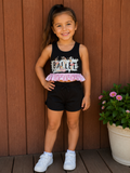 5y ballet crop top and short set