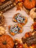 Xl fall piggy bow pumpkin picking