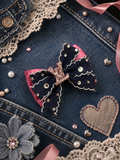 Inspired denim piggy clip