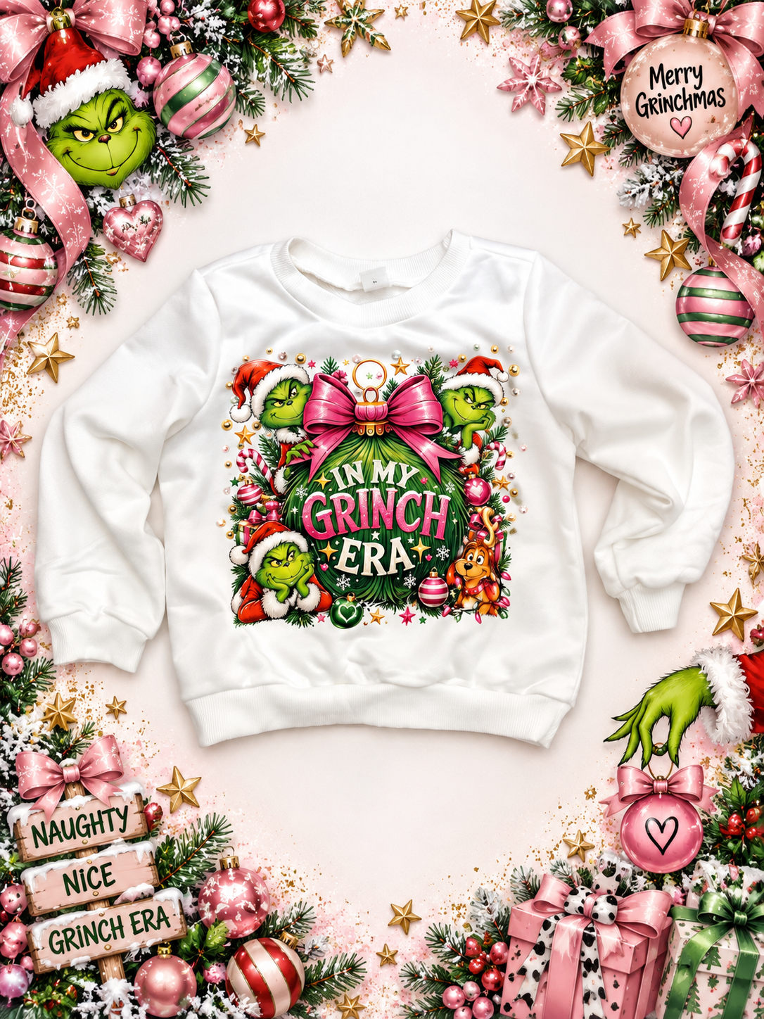 2/3 grinch sweatshirt