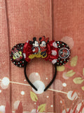 Minnie and Mickey Mouse ears