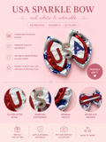 5 inch USA 4th of July hair clip