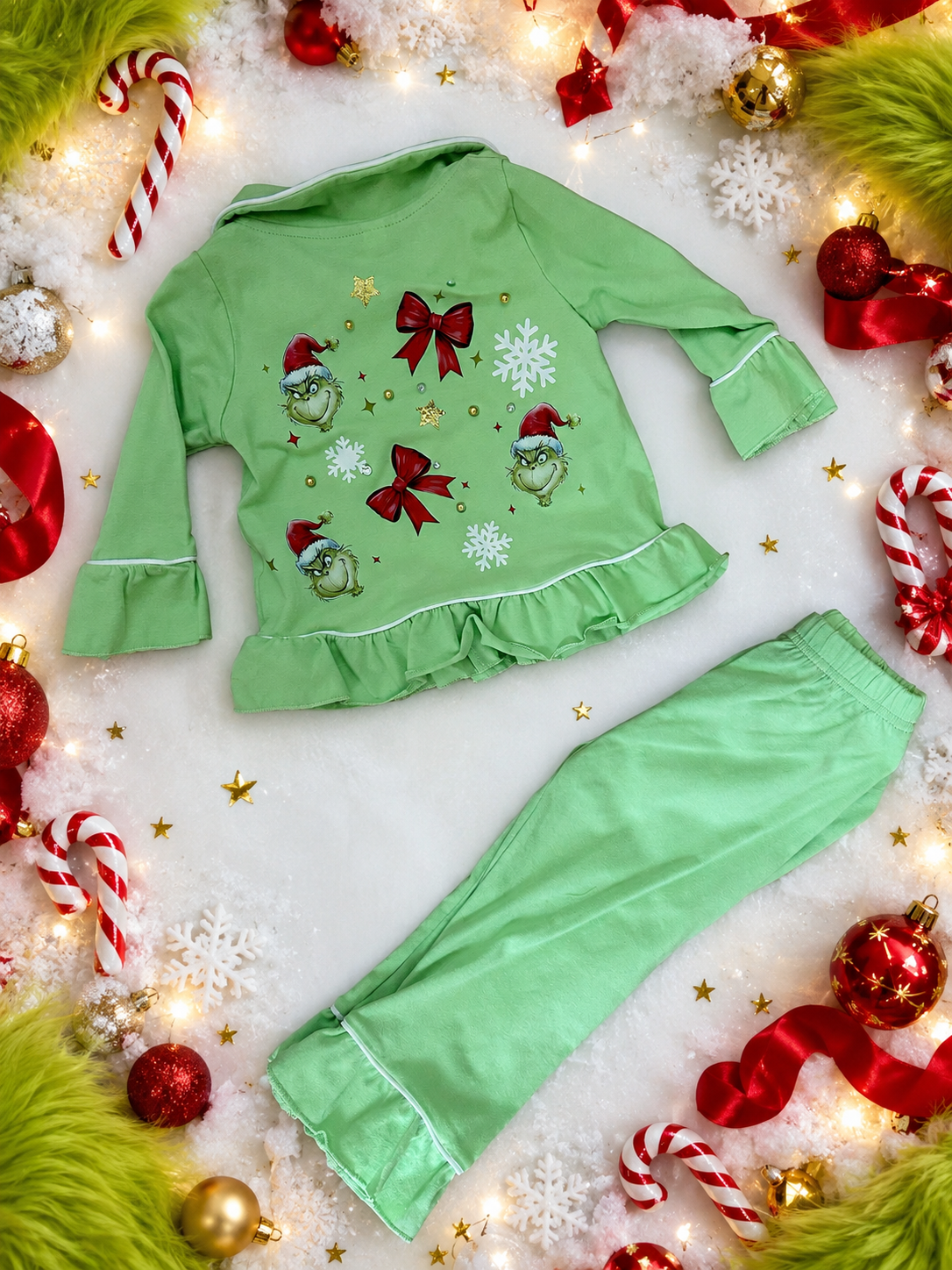 9/12m grinch pj set