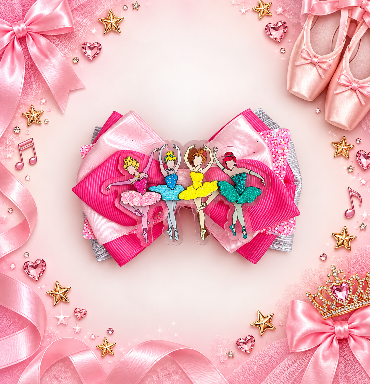 Piggy size hair clip ballet