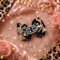 Piggy size leopard hair clip