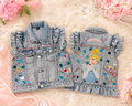 7y Cinderella denim vest