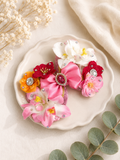 Tropical flower 6 inch clip