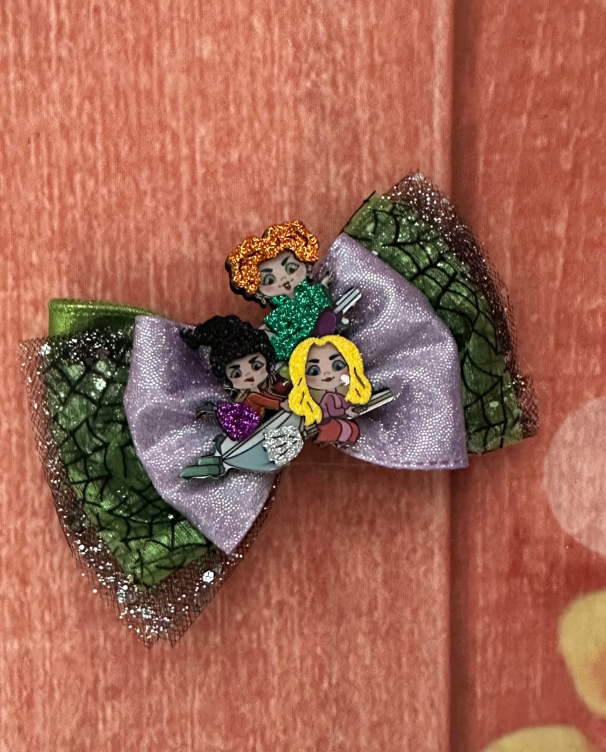 Halloween hocus pocus 4 inch bow