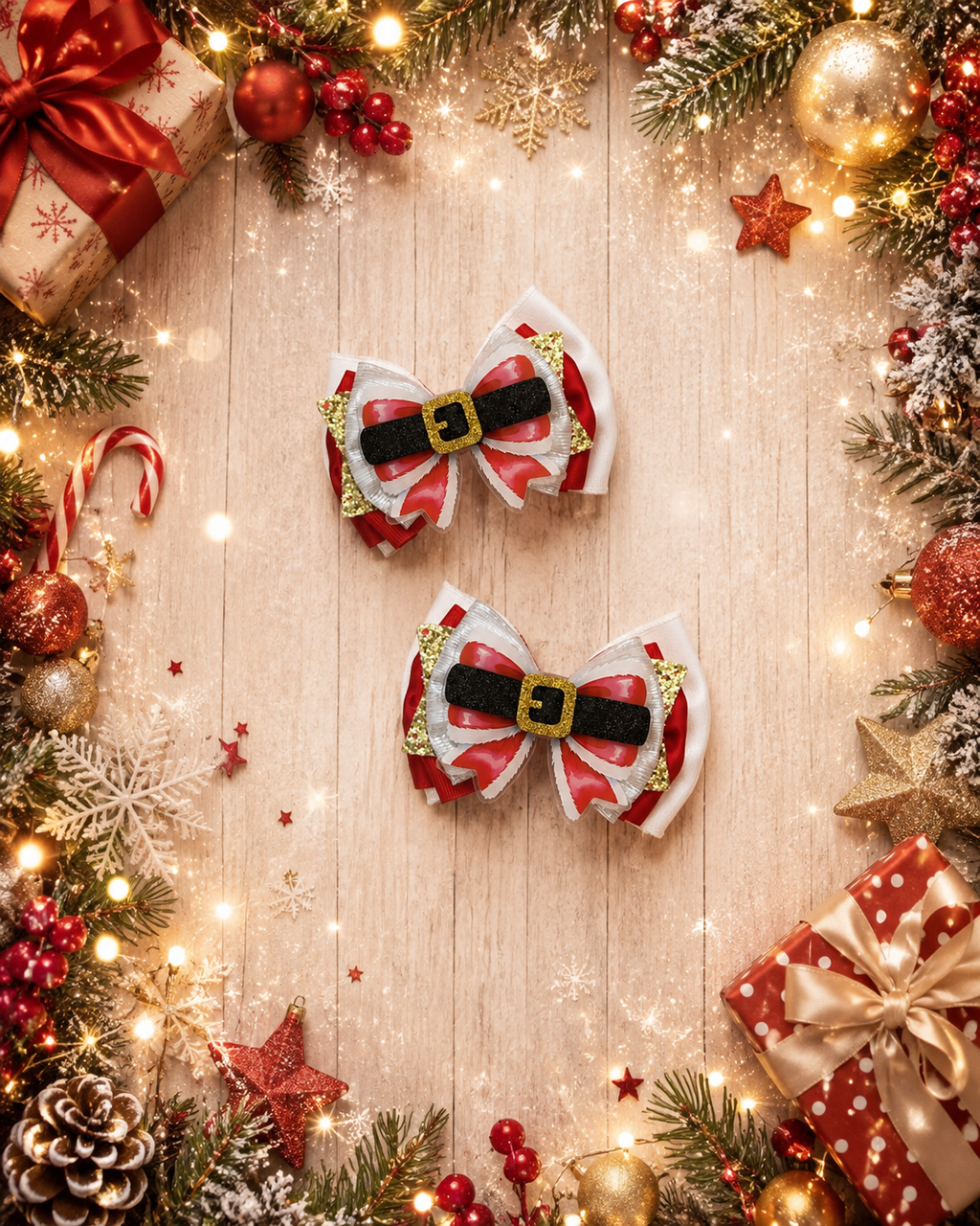Christmas xl piggy bow