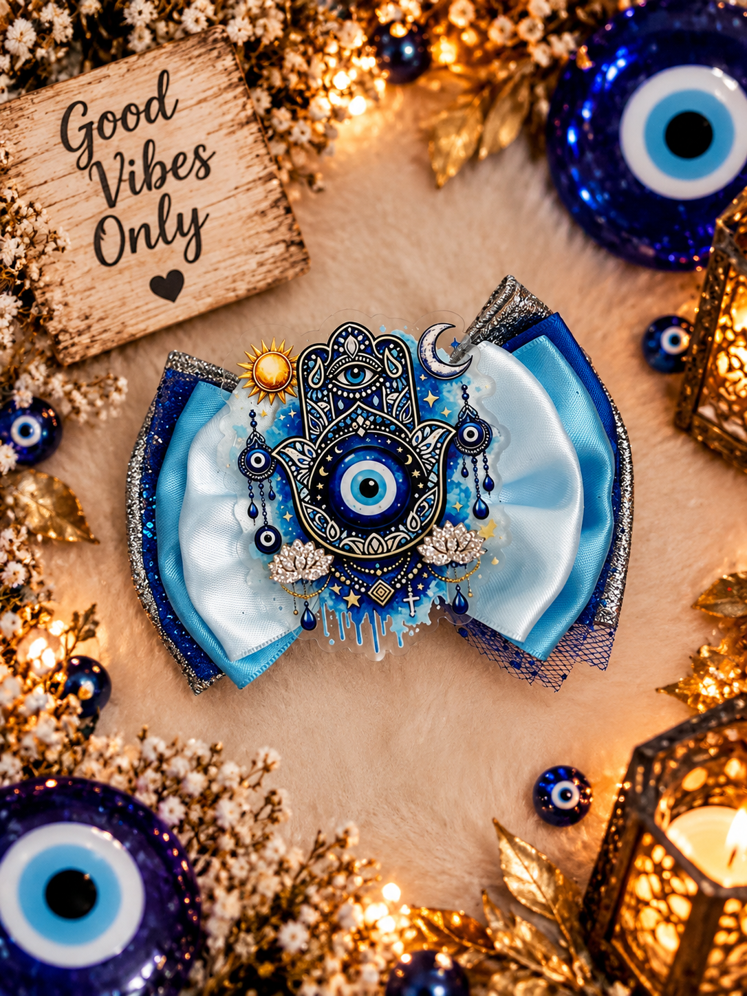 Evil eye xl piggy bow