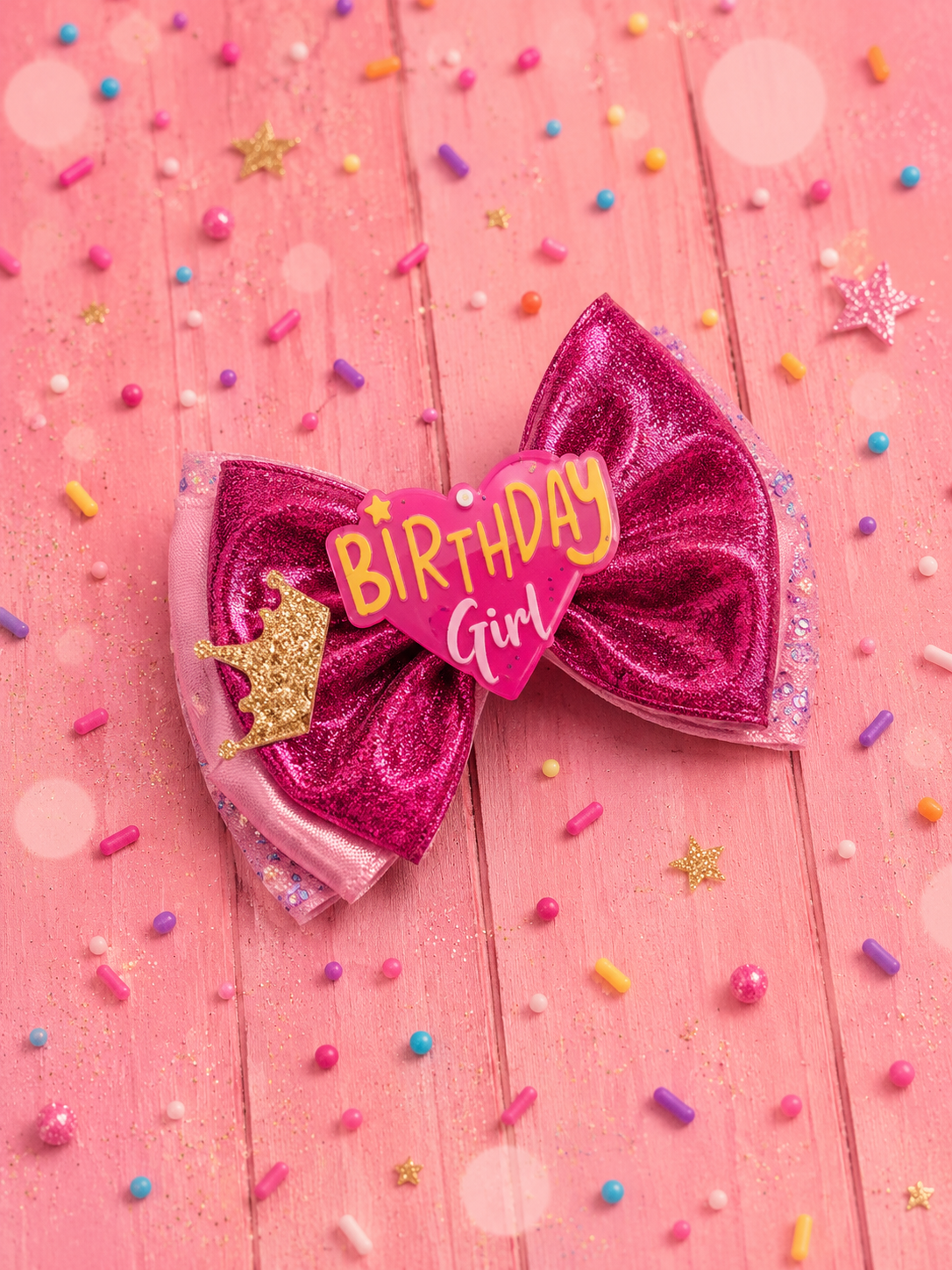 Birthday piggy size clip