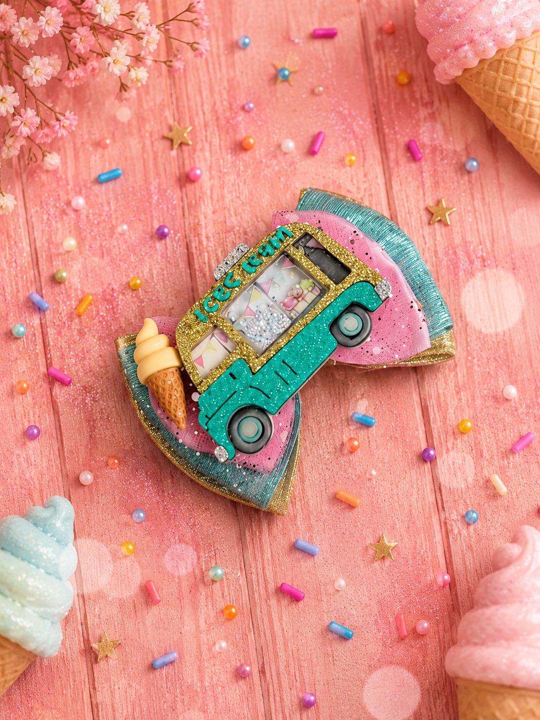 Ice cream truck piggy size clip
