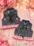 7y denim vest