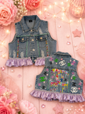 6y denim vest