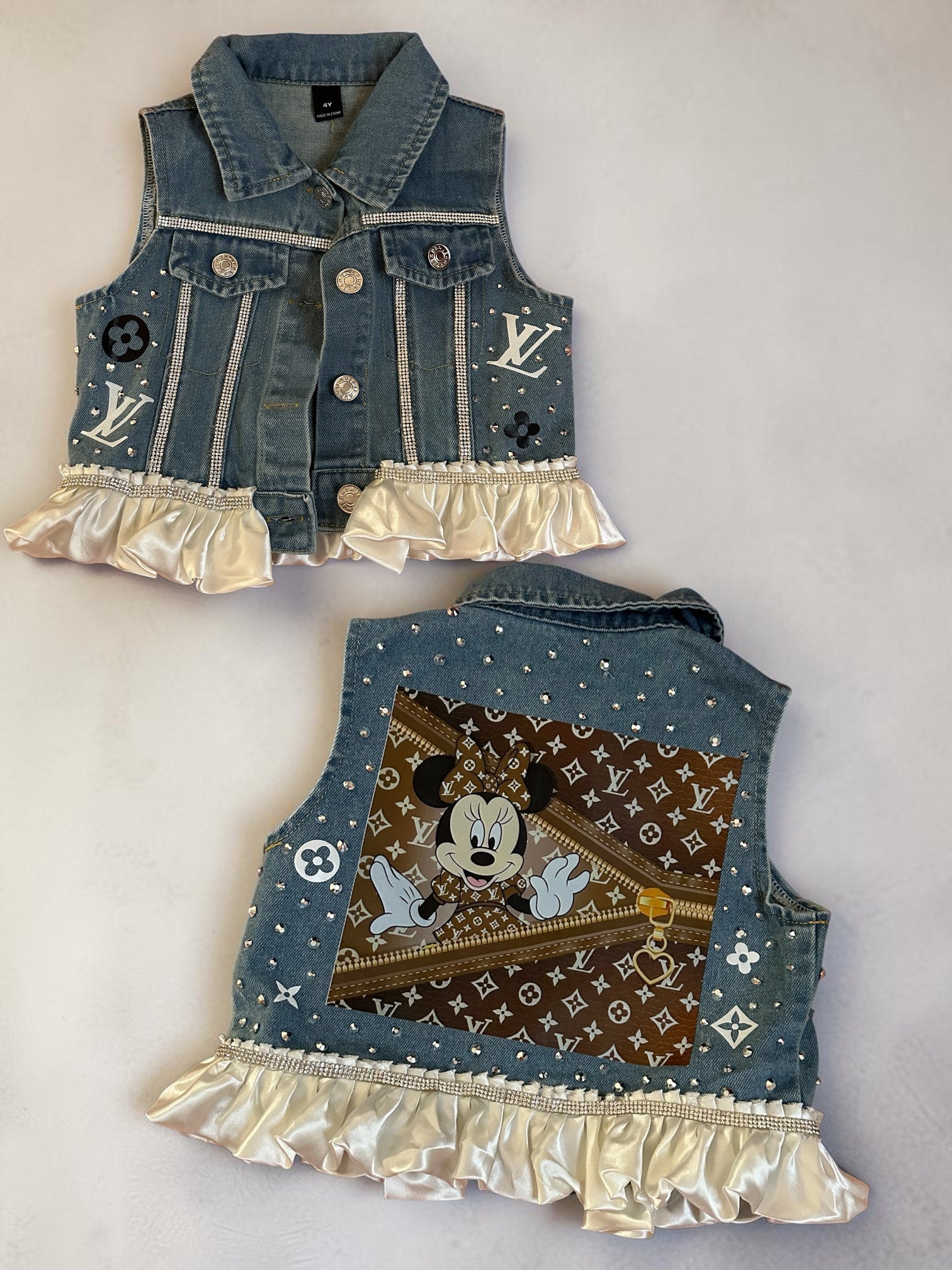 4y denim vest