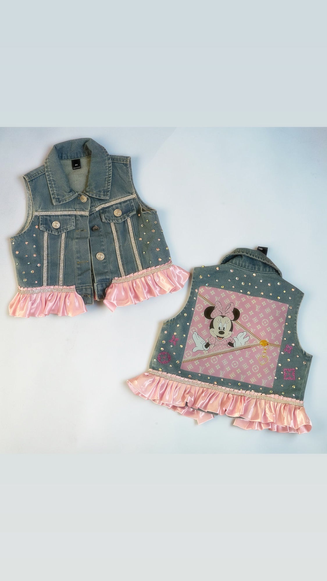 4 y denim vest