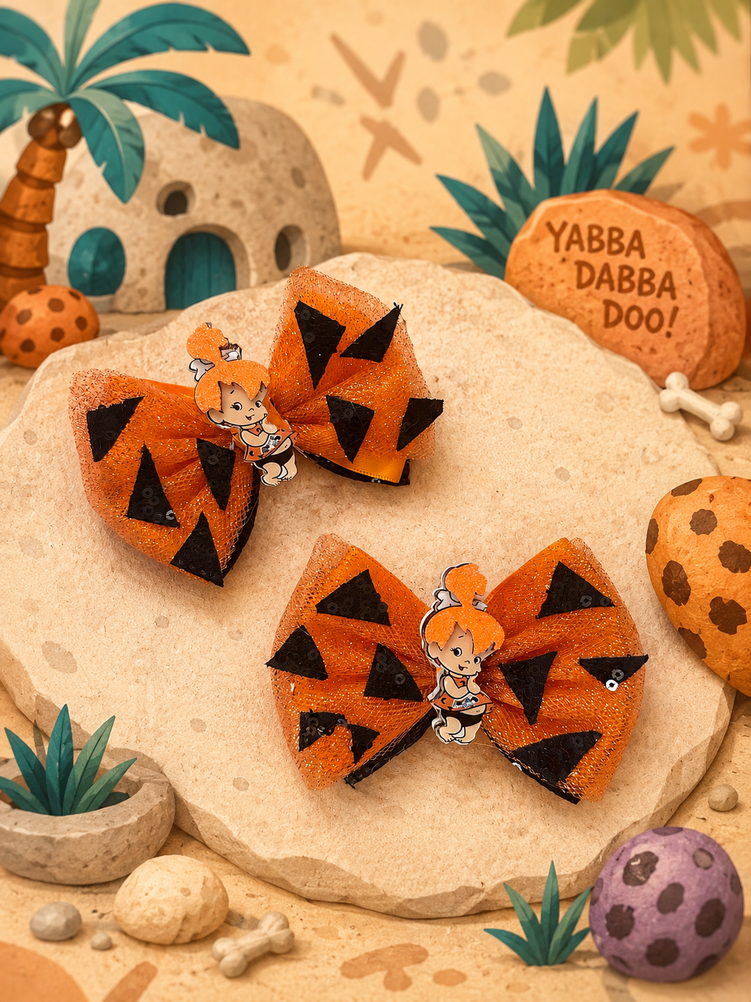 Flintstone pebbles bow