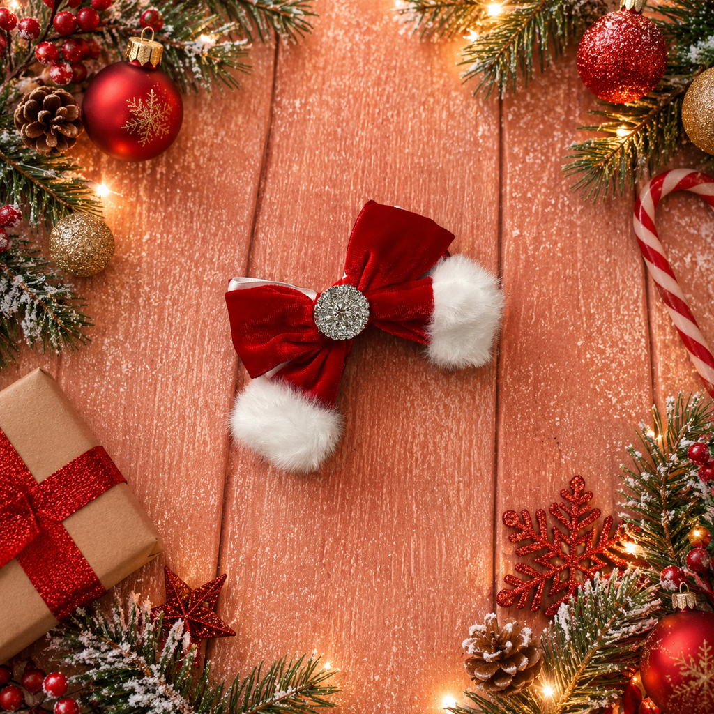 SINGLE Santa piggy clip