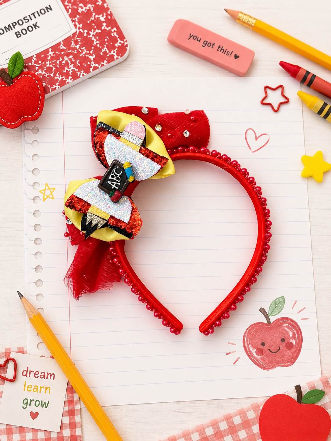 Pencil hard headband