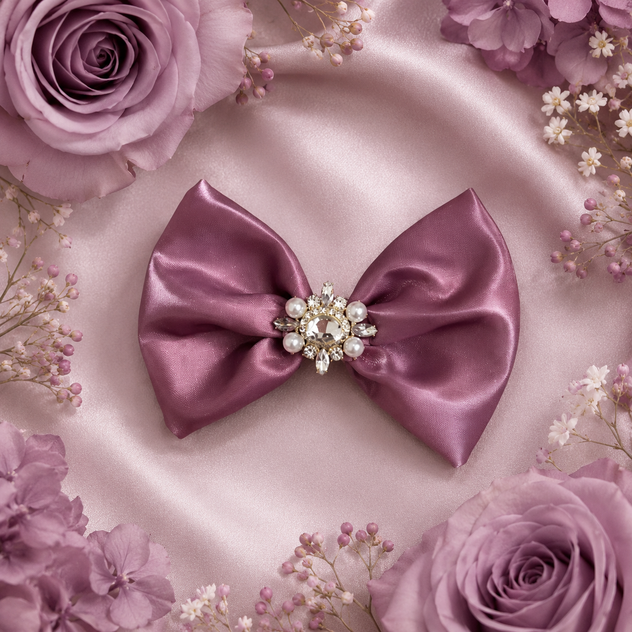 Liquid satin eggplant 6 inch