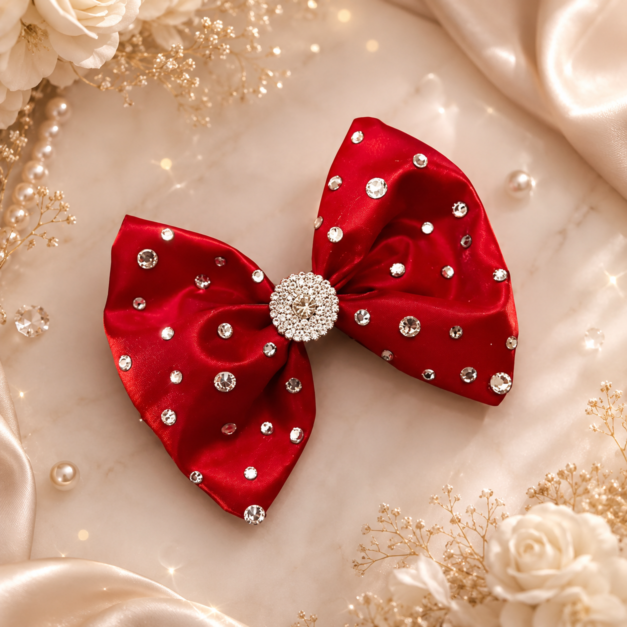 4 inch liquid satin hair clip