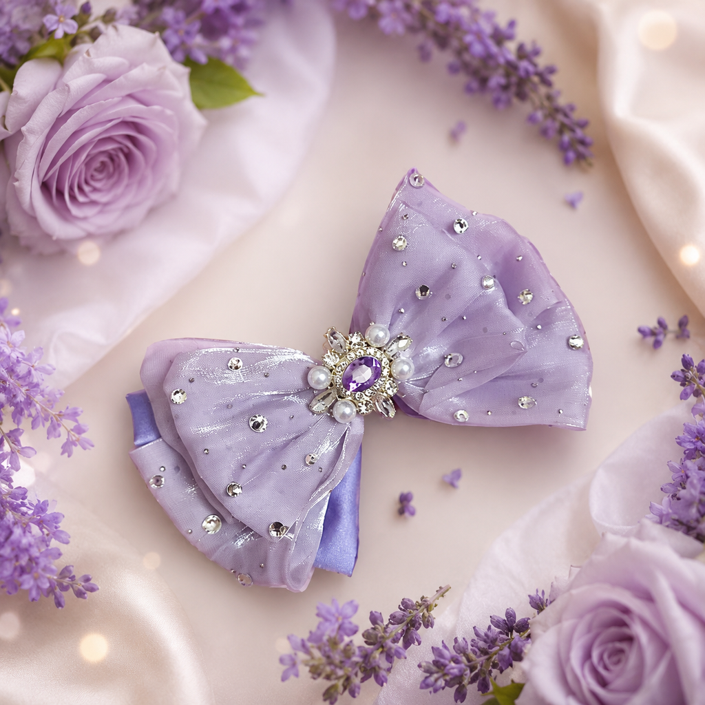 6 inch lavender hair  clip