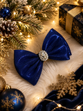 Royal blue shimmer piggy clip