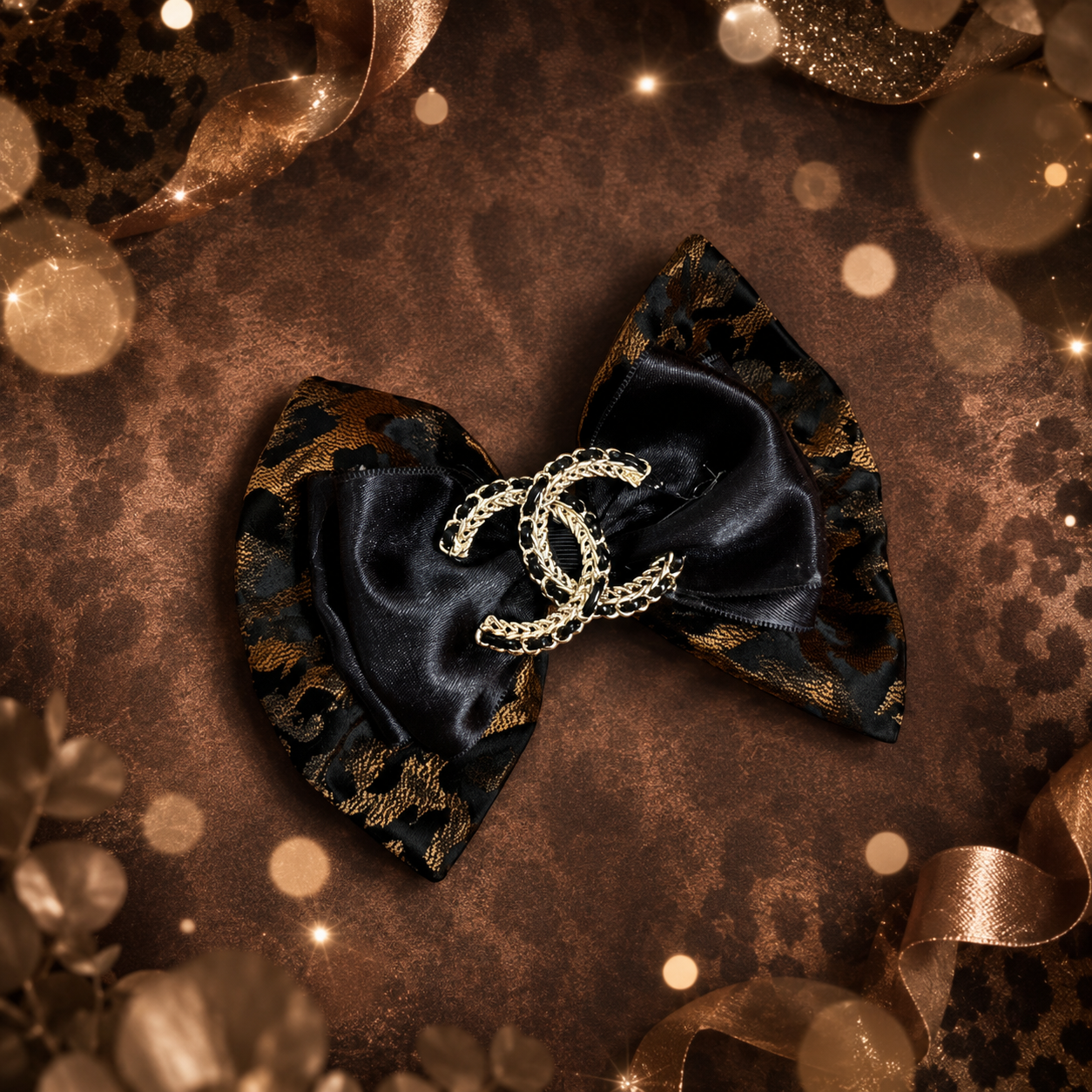 Leopard head bow