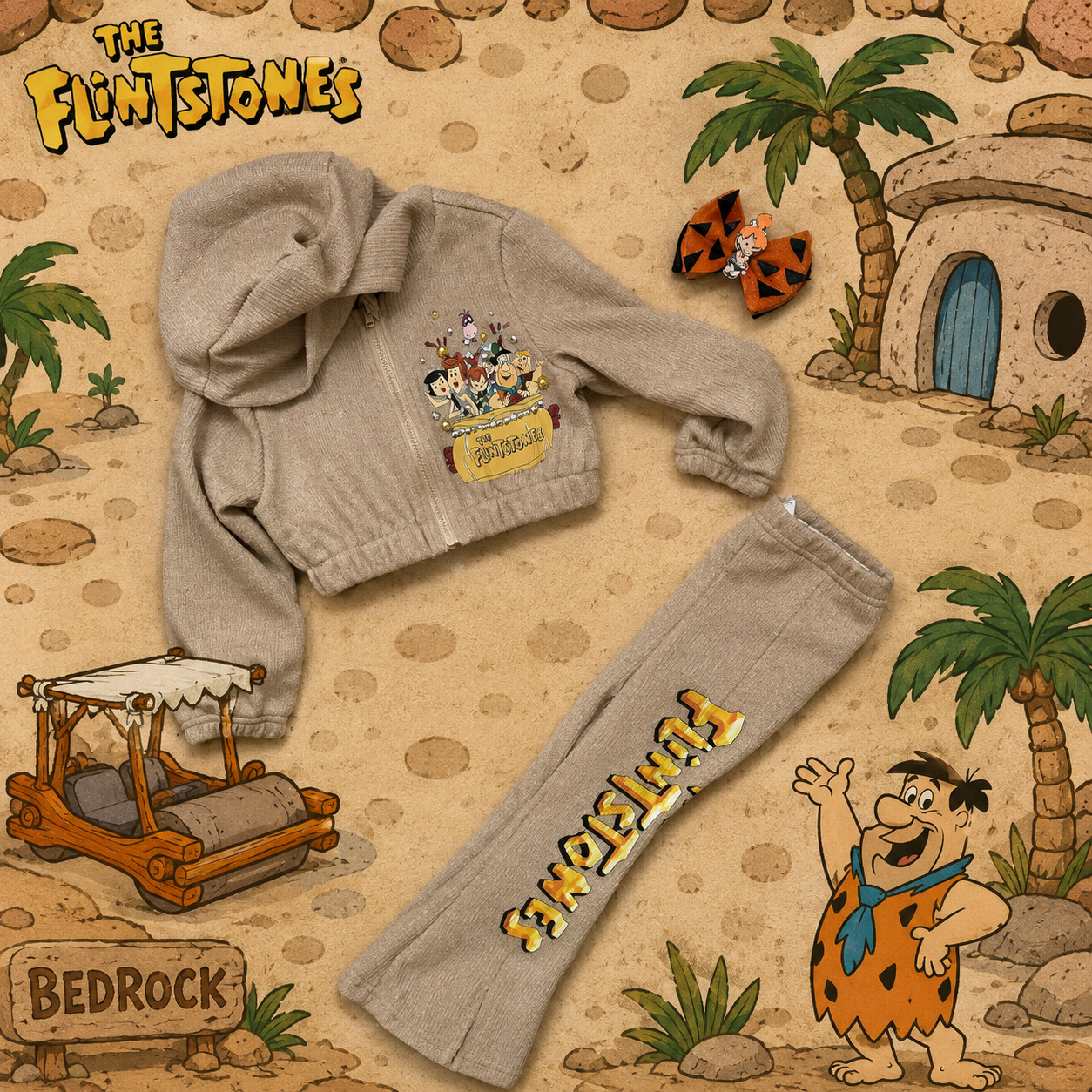 2/3 flinstones lounge set