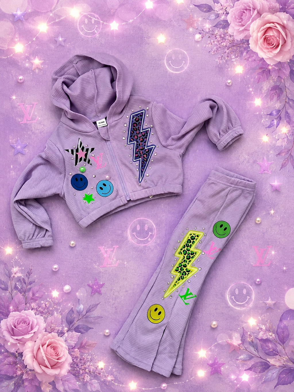 18/24 zip up set