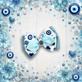 Evil eye piggy bow