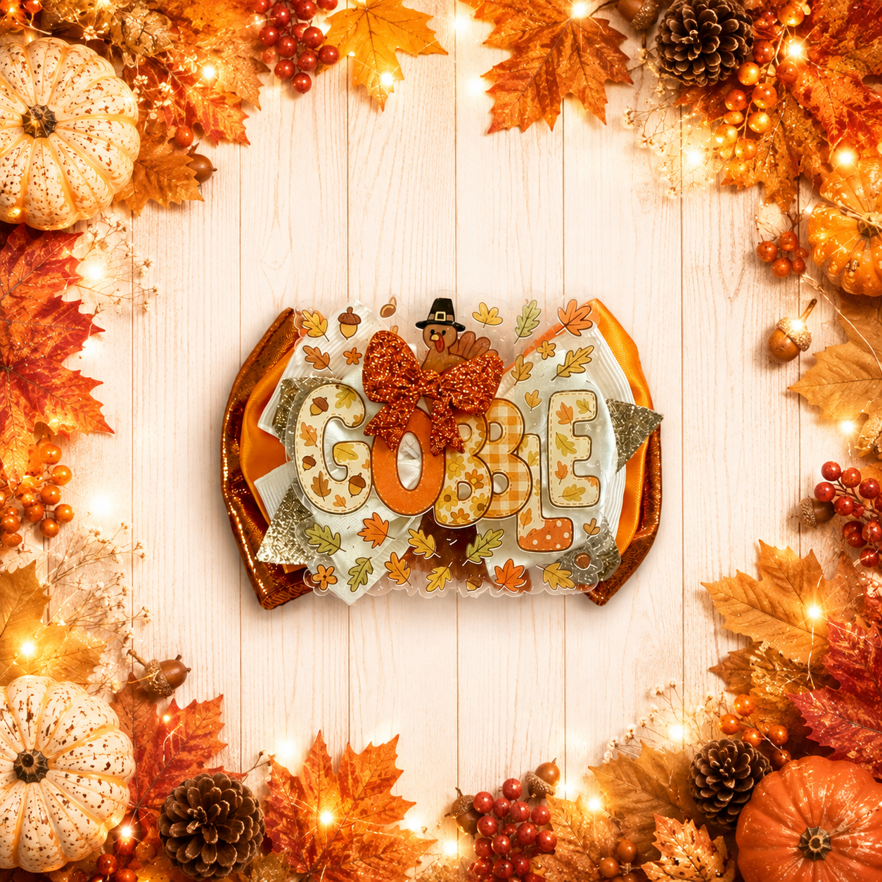 Thanksgiving piggy bow