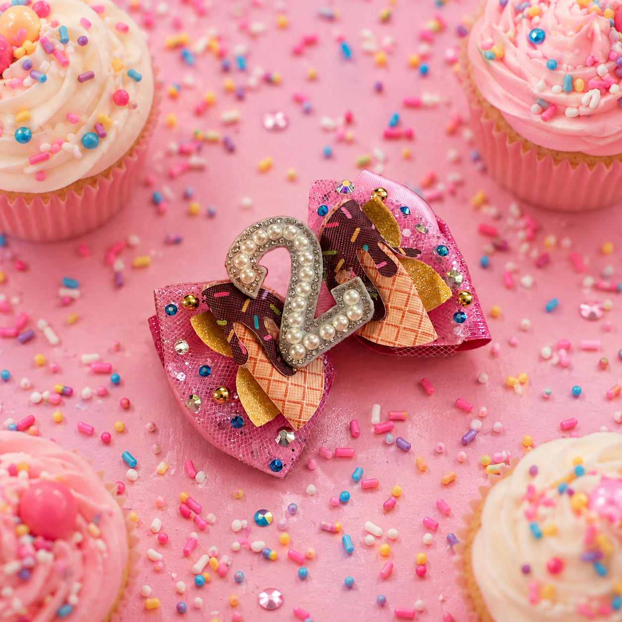 Birthday piggy clip