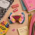 Inspired school pencil piggy clip