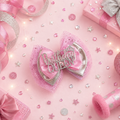 4 inch birthday girl hair clip